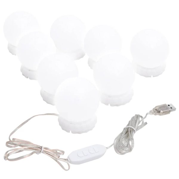 Espelho com luzes LED 90x45 cm vidro arqueado - Image 9