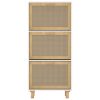 Sapateira 52x25x115 cm derivados de madeira/vime natural branco - Image 4
