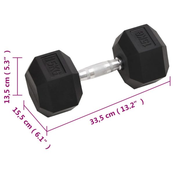 Halteres 2 pcs 30 kg ferro fundido - Image 8