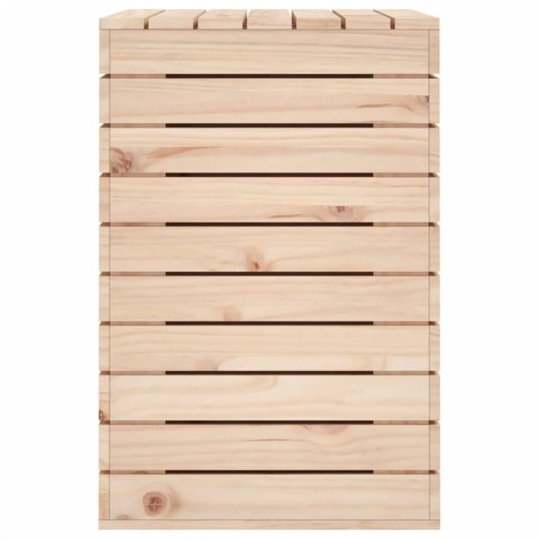 Cesto de roupa suja 88,5x44x66 cm madeira de pinho maciça - Image 5