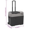 Mala térmica c/ rodas e pega 30 L polipropileno preto/cinzento - Image 10