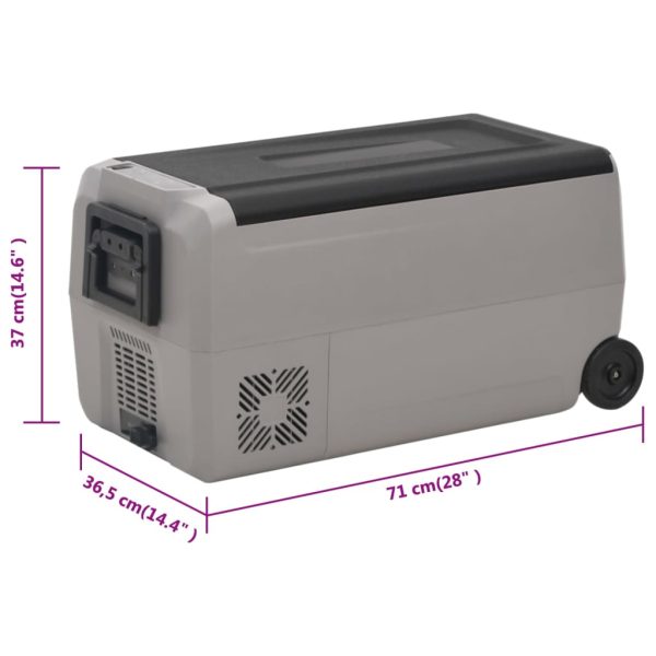 Mala térmica c/ rodas e pega 36 L PP e PE preto/cinzento - Image 11