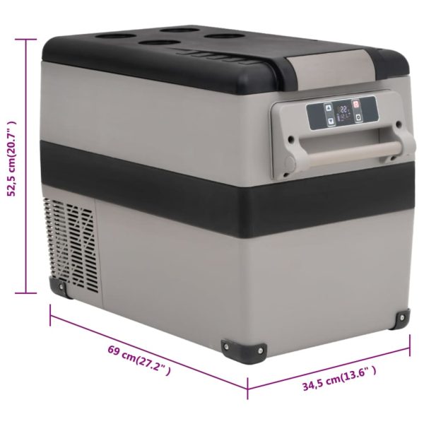 Mala térmica com pega 55 L PP e PE preto e cinzento - Image 11