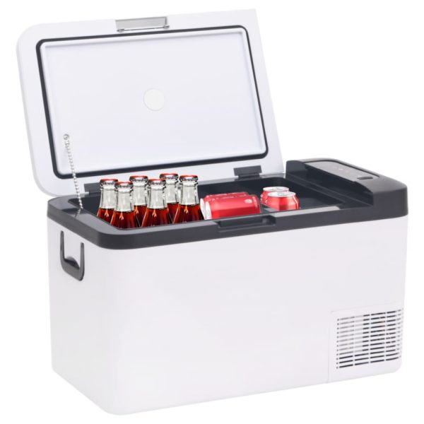 Mala térmica com pega e adaptador 18 L PP e PE preto/branco - Image 2