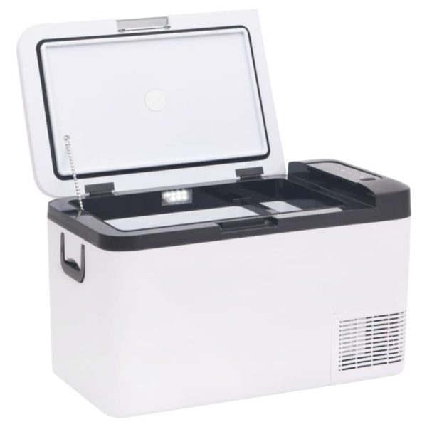 Mala térmica com pega e adaptador 18 L PP e PE preto/branco - Image 4