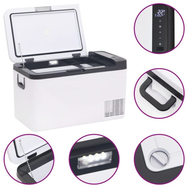 Mala térmica com pega e adaptador 25 L PP e PE preto/branco - Image 9