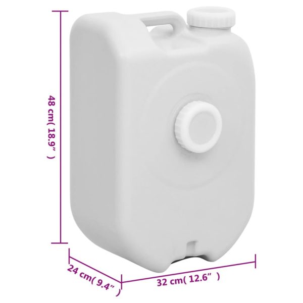 Tanque de água portátil com adaptador 24 L cinzento - Image 9