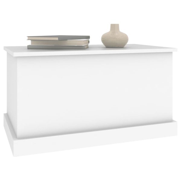 Caixa de arrumação 70x40x38 cm derivados de madeira branco - Image 3