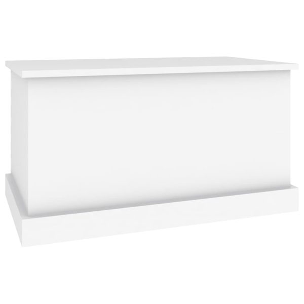 Caixa de arrumação 70x40x38 cm derivados de madeira branco - Image 4
