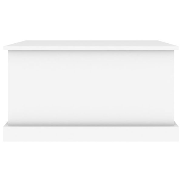 Caixa de arrumação 70x40x38 cm derivados de madeira branco - Image 5