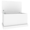 Caixa de arrumação 70x40x38 cm derivados de madeira branco - Image 7