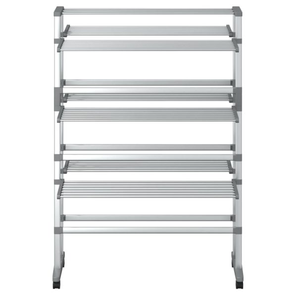 Estendal de roupa com rodas 89x64x129 cm alumínio - Image 3