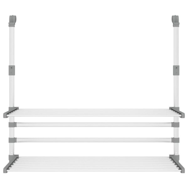 Estendal para varanda 89x25x(60-95) cm alumínio - Image 2