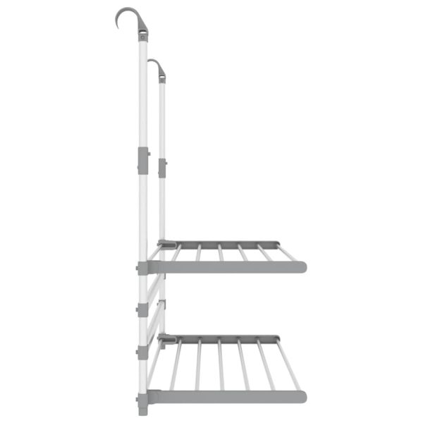 Estendal para varanda 89x25x(60-95) cm alumínio - Image 3
