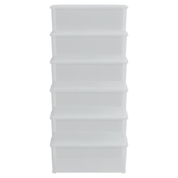 Caixas de arrumação empilháveis 6 pcs 10 L plástico - Image 2