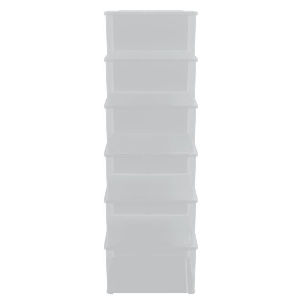 Caixas de arrumação empilháveis 6 pcs 10 L plástico - Image 3