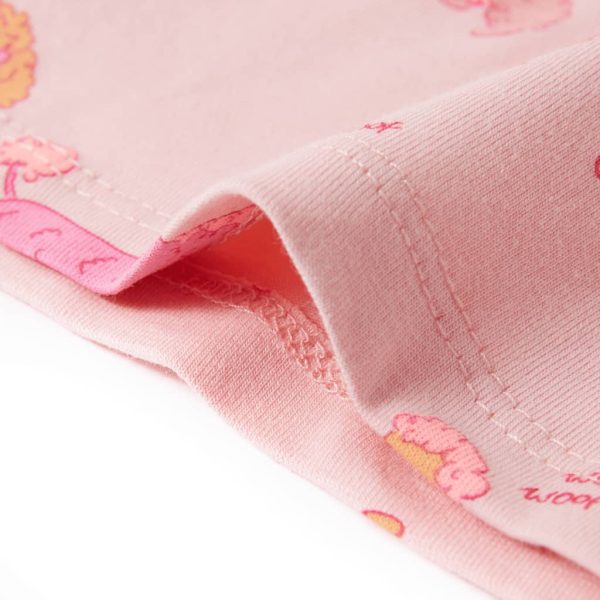 Pijama de manga curta para criança rosa-claro 104 - Image 7