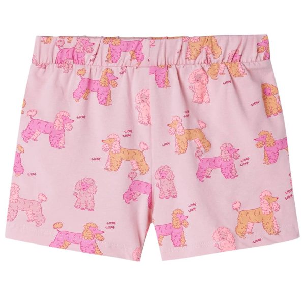 Pijama de manga curta para criança rosa-claro 104 - Image 10