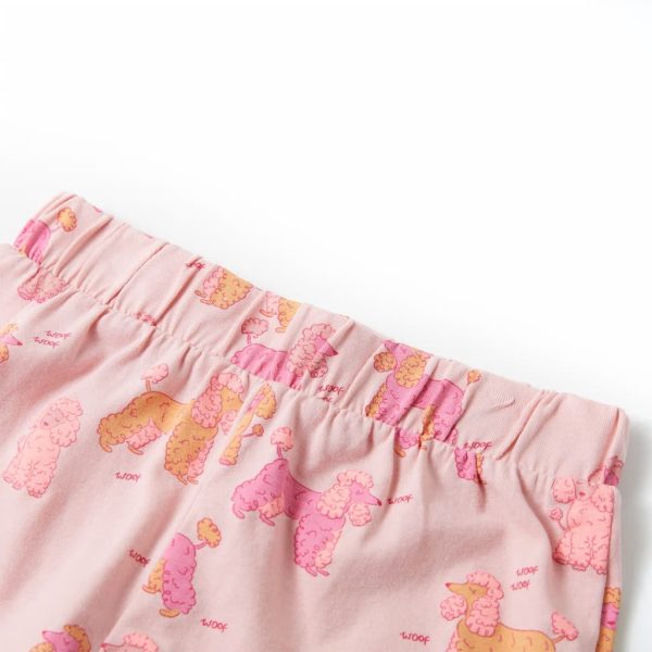 Pijama de manga curta para criança rosa-claro 116 - Image 11