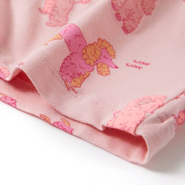 Pijama de manga curta para criança rosa-claro 116 - Image 12