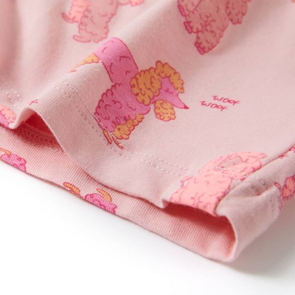 Pijama de manga curta para criança rosa-claro 128 - Image 12