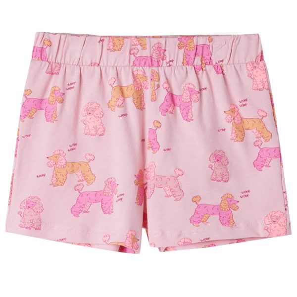 Pijama de manga curta para criança rosa-claro 128 - Image 9