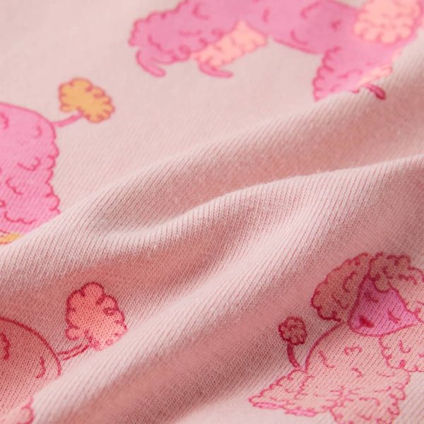 Pijama de manga curta para criança rosa-claro 140 - Image 8