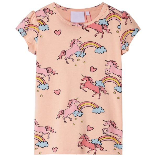 Pijama de manga curta para criança laranja-claro 92 - Image 2
