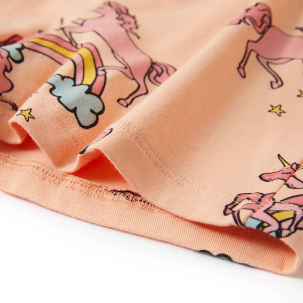 Pijama de manga curta para criança laranja-claro 92 - Image 12