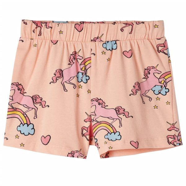 Pijama de manga curta para criança laranja-claro 92 - Image 9