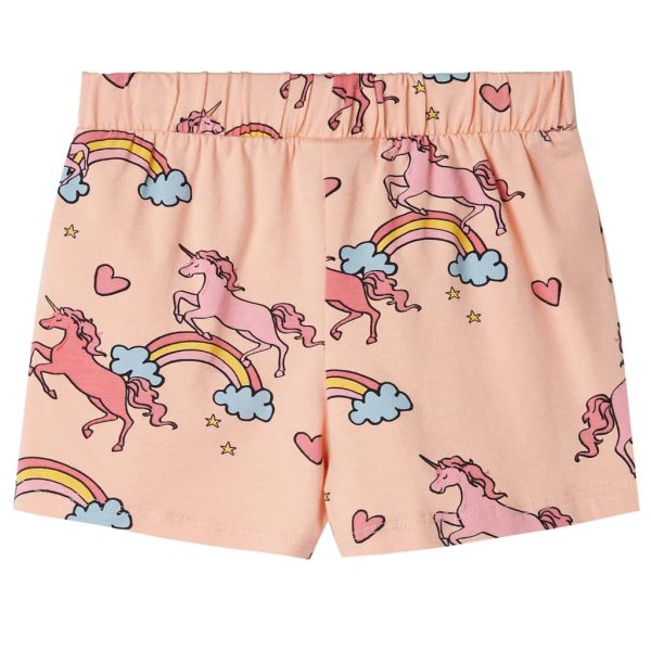 Pijama de manga curta para criança laranja-claro 92 - Image 10