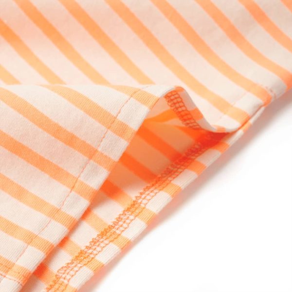 Saia reta para criança com riscas laranja fluorescente 128 - Image 6