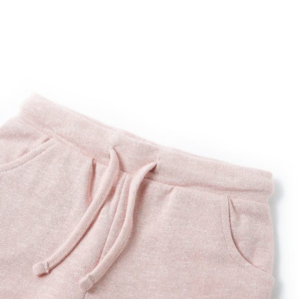 Calções de criança com cordão rosa-claro misto 116 - Image 3