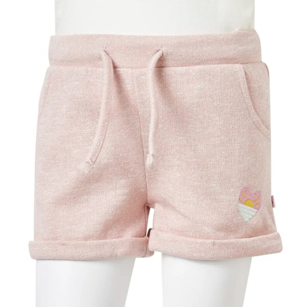 Calções de criança com cordão rosa-claro misto 128 - Image 8