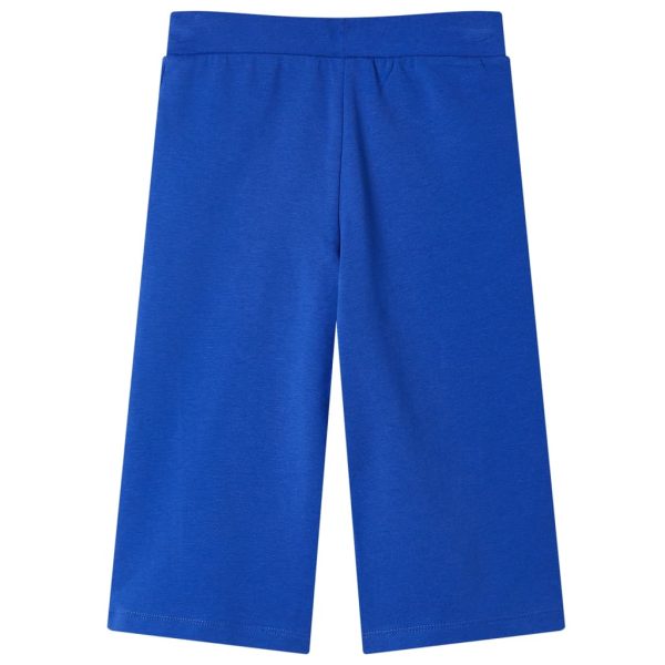 Calças de criança com pernas largas azul-cobalto 92 - Image 2
