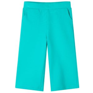 Calças de criança com pernas largas menta 92