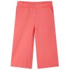 Calças de criança com pernas largas coral 104