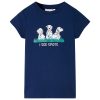 T-shirt para criança azul-marinho 116