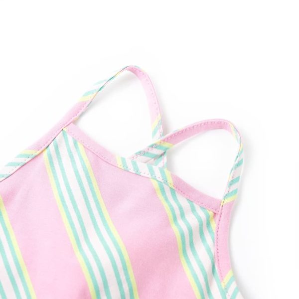 Vestido de criança com cordão sem mangas rosa 116 - Image 3