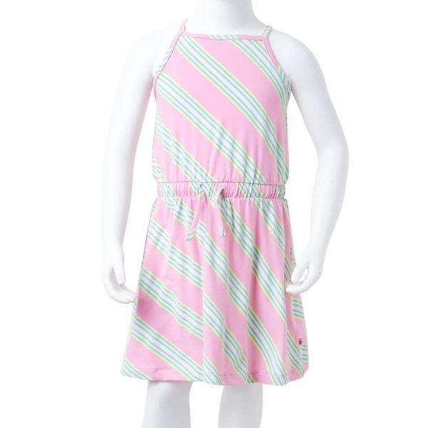 Vestido de criança com cordão sem mangas rosa 116 - Image 8