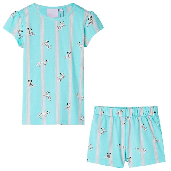 Pijama de manga curta para criança cor cru 92
