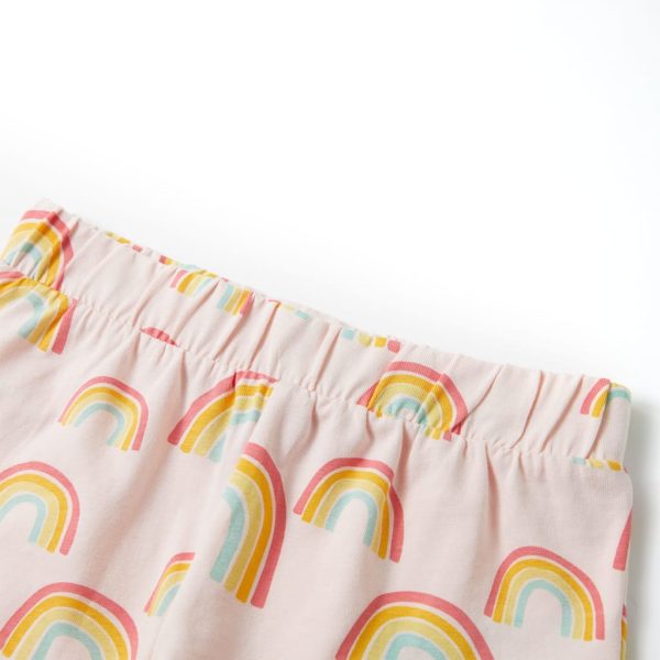 Pijama de manga curta para criança rosa-suave 92 - Image 11