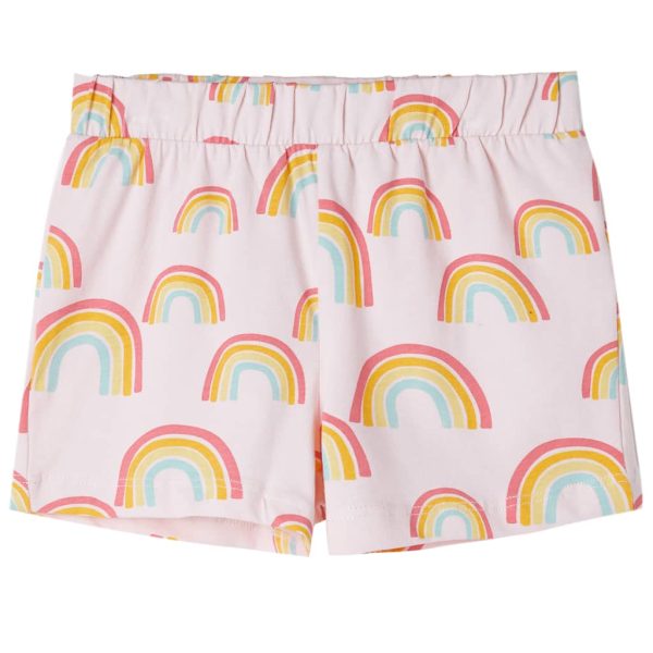 Pijama de manga curta para criança rosa-suave 92 - Image 9