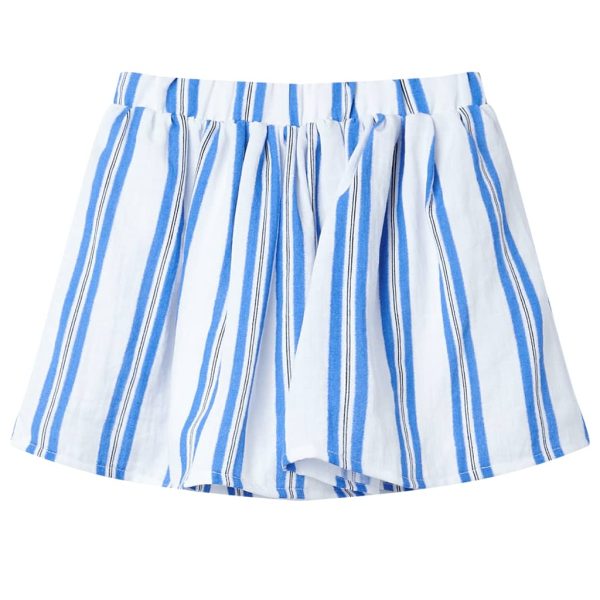 Saia de criança azul-cobalto e branco 104 - Image 2