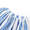 Saia de criança azul-cobalto e branco 104 - Image 3