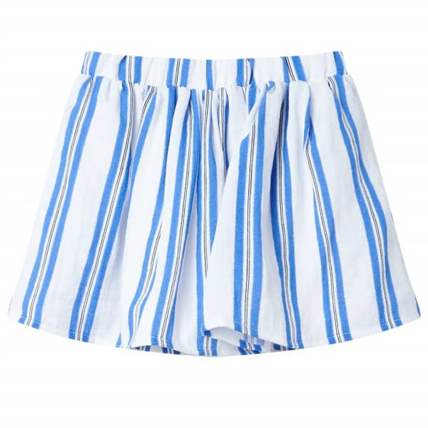 Saia de criança azul-cobalto e branco 128 - Image 2