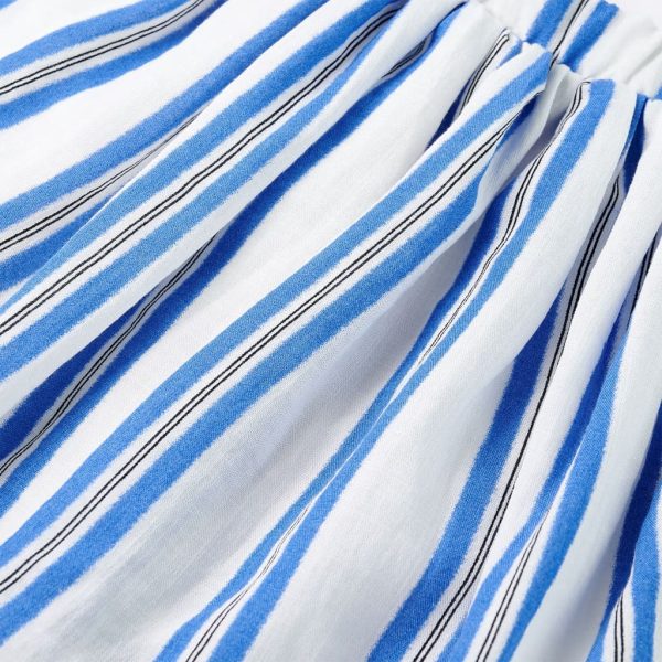 Saia de criança azul-cobalto e branco 140 - Image 4