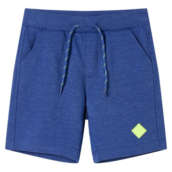 Calções de criança com cordão azul mesclado 140