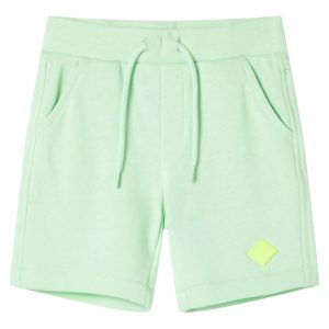 Calções de criança com cordão verde brilhante 128