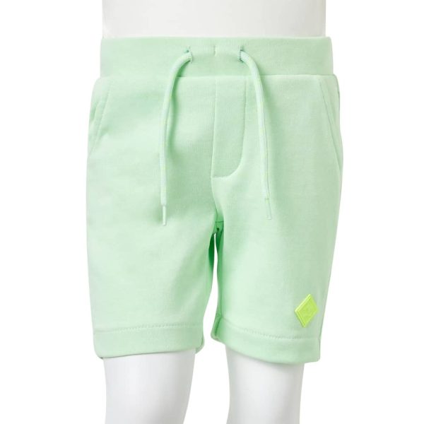 Calções de criança com cordão verde brilhante 128 - Image 8